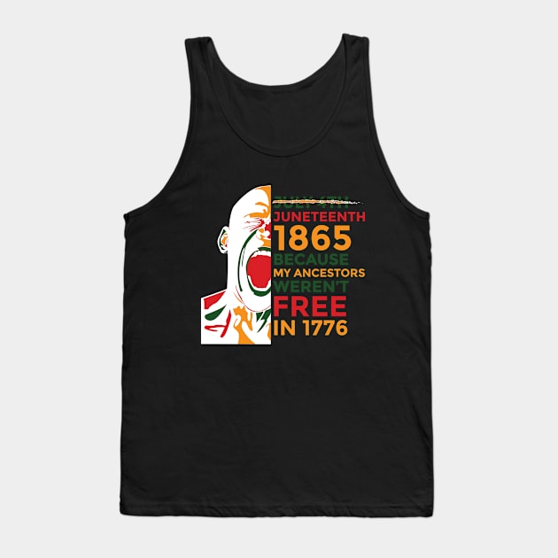 Afro Man Juneteenth Day 1865 June 19th - African American Pride Gifts Tank Top by Lexicon